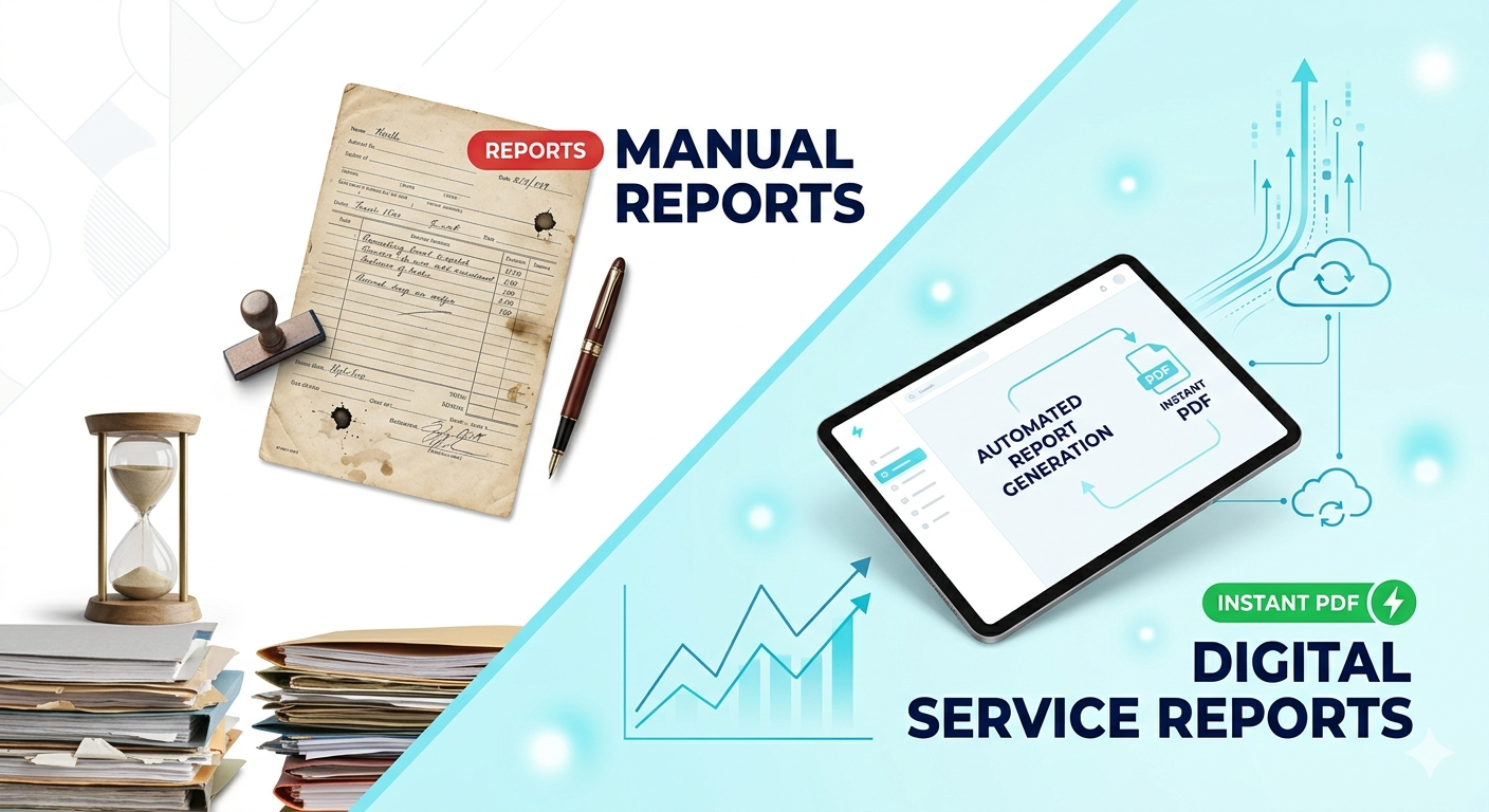 Digital Service Reports vs Manual Reports: Why Businesses Are Moving Towards Automationn